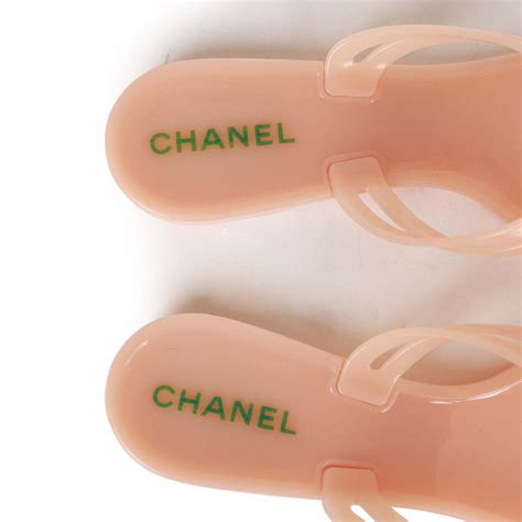 chanel camellia jelly sandals replica|chanel cold trip slide sandals.